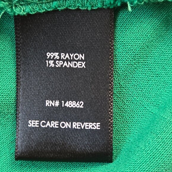 630-17 Torrid Kelly-Green Criss-Cross cinched waist babydoll top Size 1 (16/18) - Picture 7 of 10